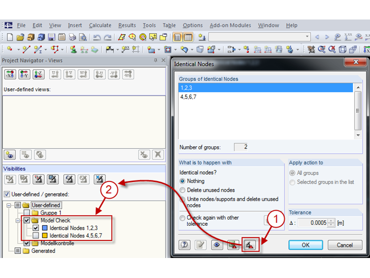 Verifica modello in RFEM