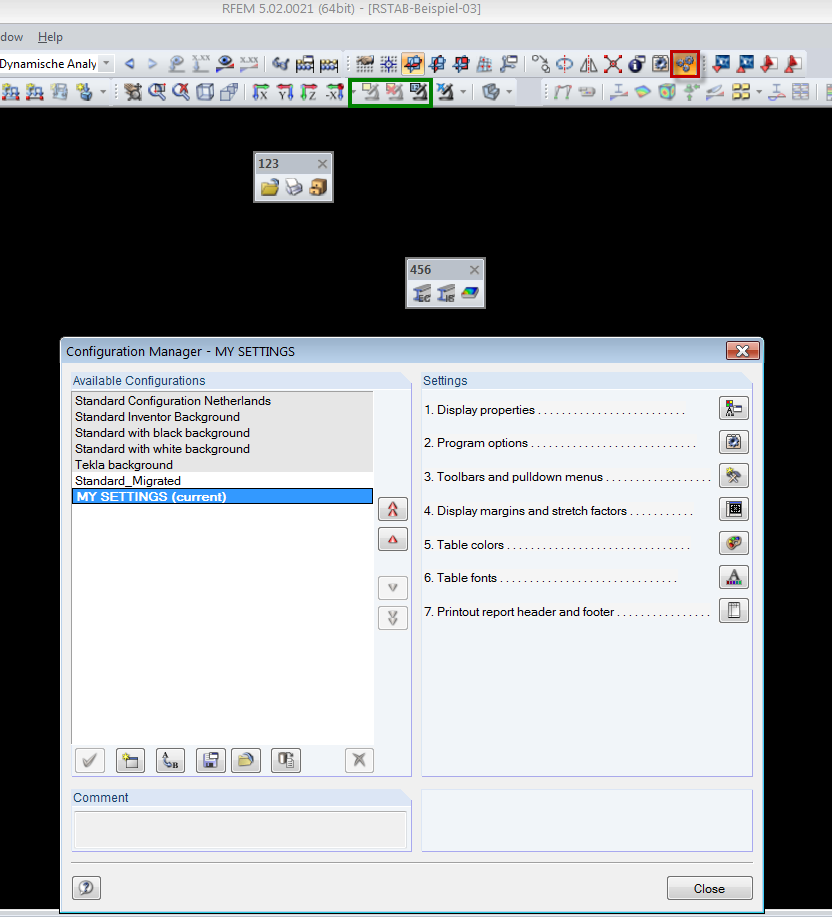Salva configurazione