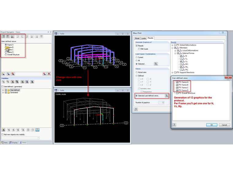 Passa da una vista all'altra