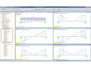 Visualizzazione grafica della forza di taglio totale/ridotta e dell'armatura a taglio necessaria