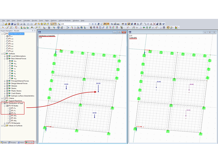 Verifica dell'input del carico tramite la distribuzione del carico