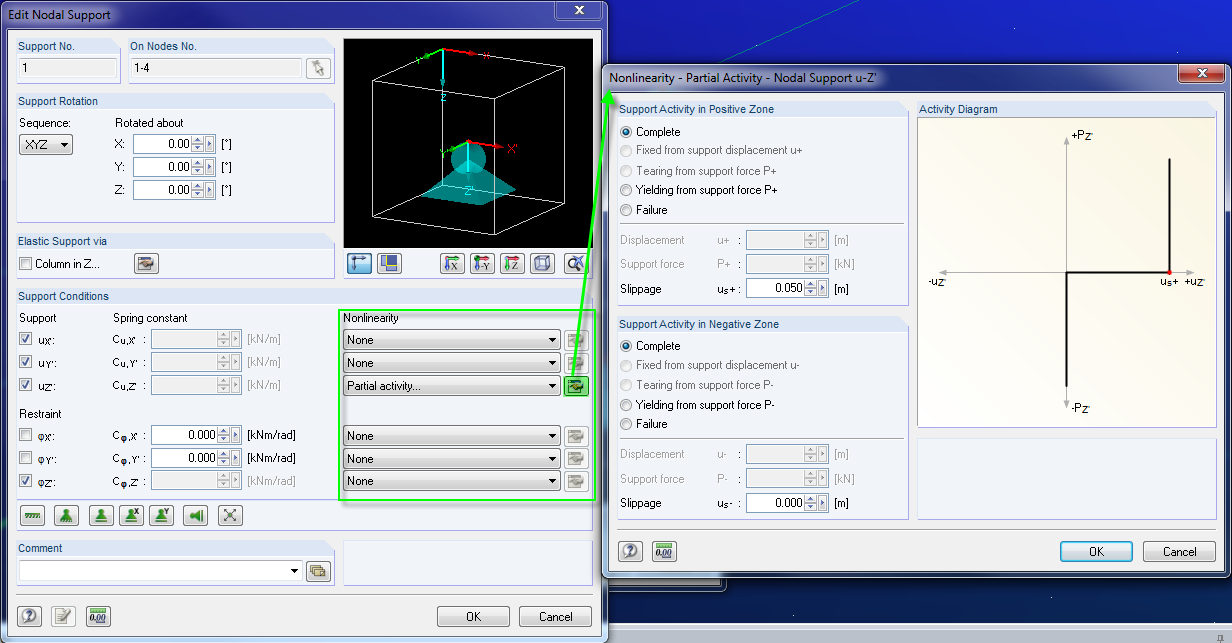 Opzioni estese per la definizione del supporto