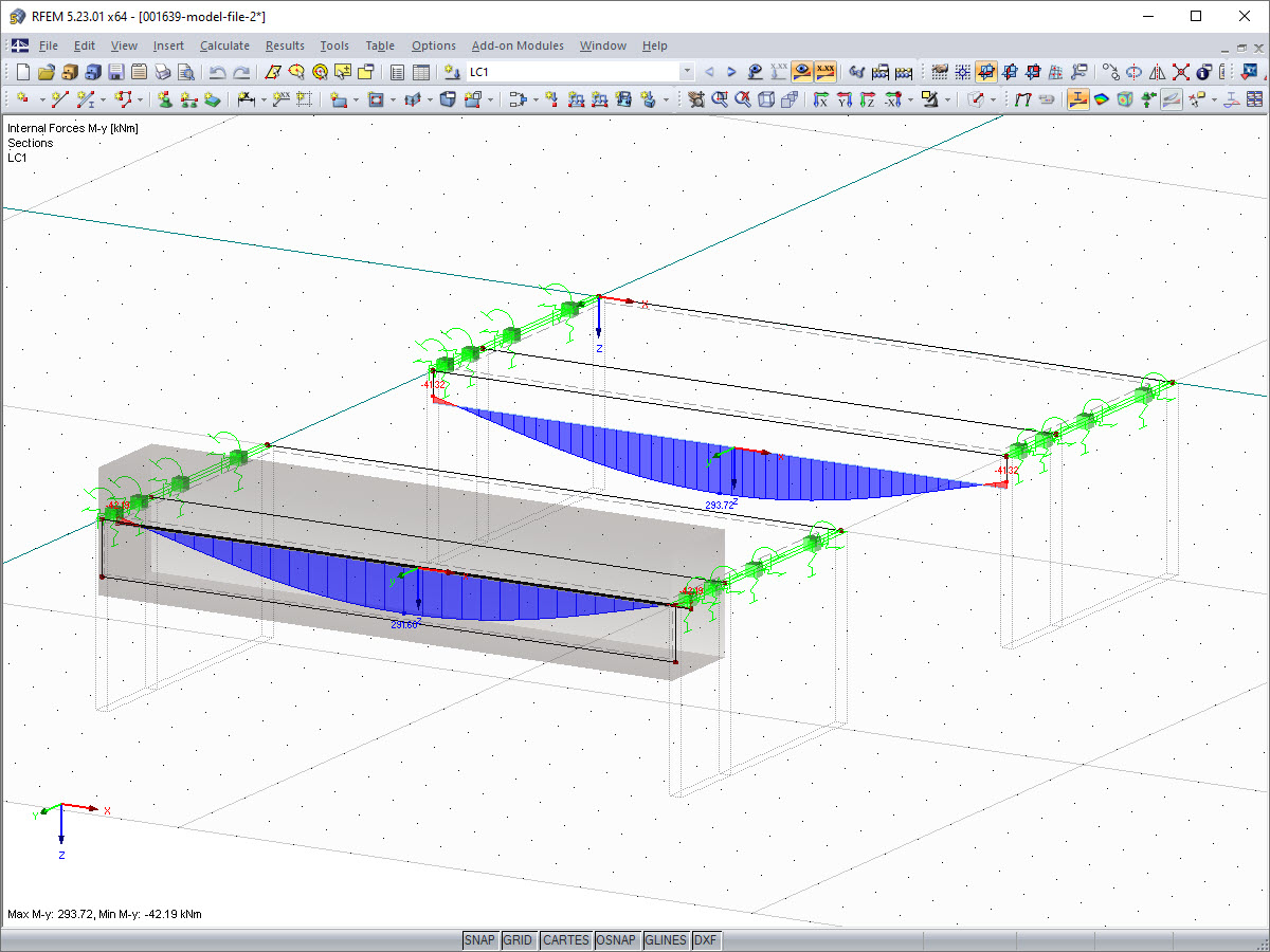 Momento di confronto dei risultati Nervatura dell'asta e nervatura della superficie