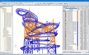 RFEM-Modell des Sky Walk in Dolní Morava
