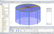 3D-Modell eines Wassertanks in RFEM (© Rocky Summit EC)