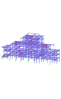 Struttura in acciaio durante la costruzione (© Kozlowski-Projekt)