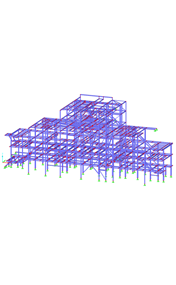 Struttura in acciaio durante la costruzione (© Kozlowski-Projekt)