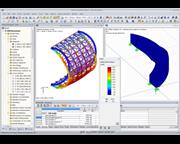 Modelli di arrotondamento e di scale con risultati in RFEM (© osd GmbH & Co. KG)