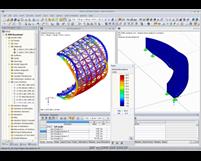 Modelli di arrotondamento e di scale con risultati in RFEM (© osd GmbH & Co. KG)