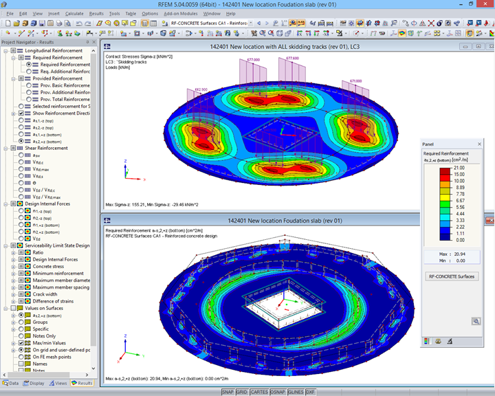 Modelli analitici in RFEM di solaio per diverse fasi di trasporto (© Techniek en Methode)