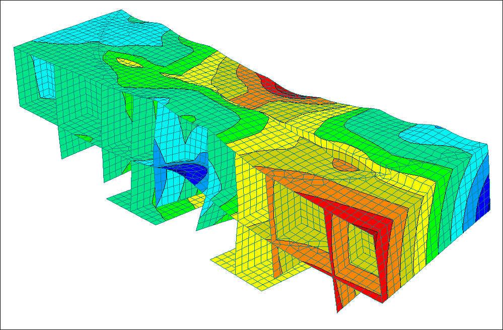 Parti della struttura di supporto in RFEM (© Jörg Sando)