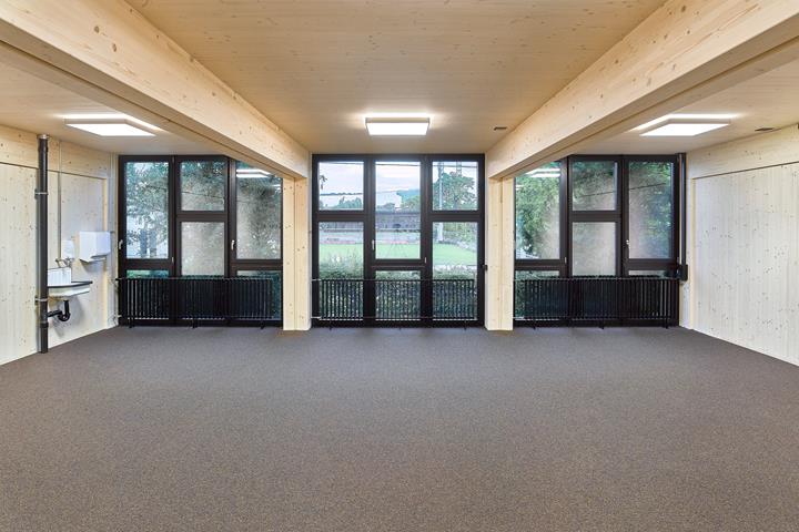 Blick in das Innere des Modulbaus (© Fotograf Stefan Hofmann, Ph7, Biel)