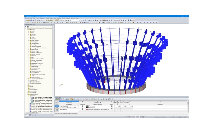 Modell der Meixi Urban Helix, Changsha in RFEM (© Weiske + Partner GmbH)