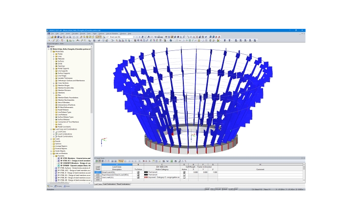 Modell der Meixi Urban Helix, Changsha in RFEM (© Weiske + Partner GmbH)