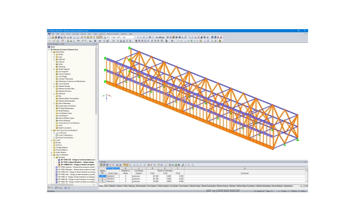 Modello di struttura reticolare con considerazione di due nuovi piani RFEM (© Indermühle Bauingenieure)