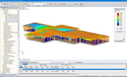 Modello per l'analisi sismica in RFEM (© ARTEMIS INGENIEUR)