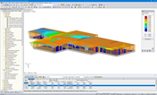Modello per l'analisi sismica in RFEM (© ARTEMIS INGENIEUR)
