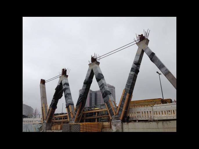 Colonne a V in costruzione (© FCP - Fritsch, Chiari & Partner ZT GmbH)