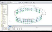 Struttura di supporto per facciate in RFEM (© Enclos Corp.)