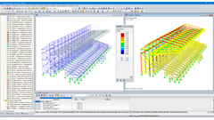 Sforzo normale dovuto ai carichi del vento (© Studio Rota Nodari)