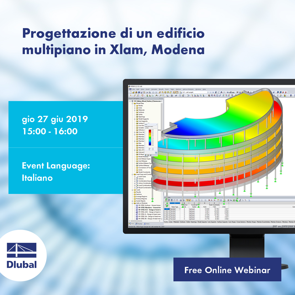 Progettazione di un edificio multipiano in Xlam, Modena