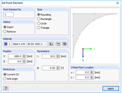 Elemento puntuale "Arrotondamento"