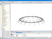 Modello 3D della cupola di proiezione di RFEM (© formTL)