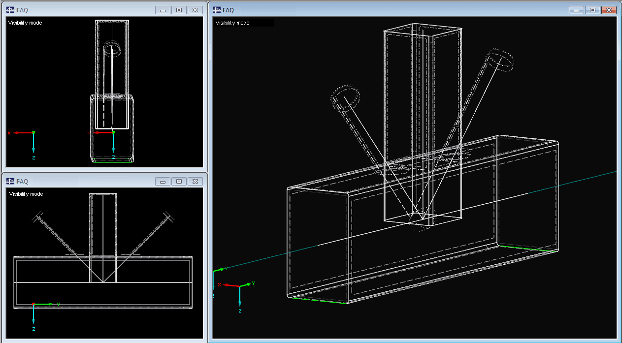 Nodi con intersezioni nel modello wireframe