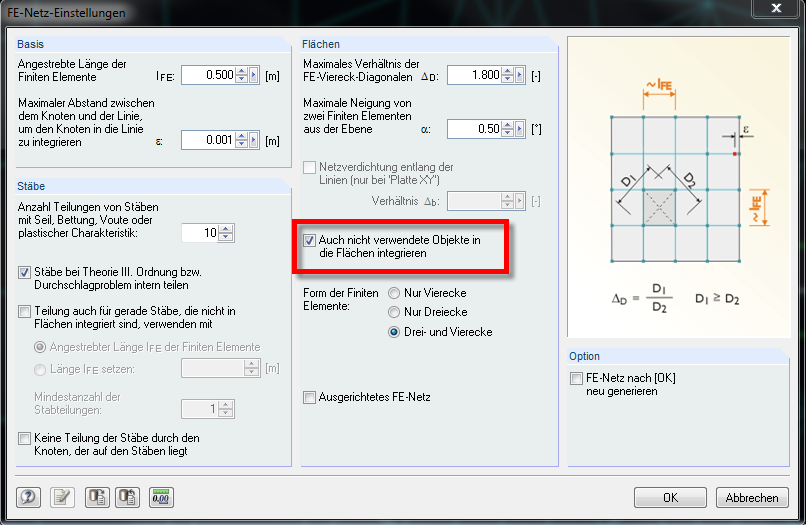 Integrazione delle linee generate nelle superfici