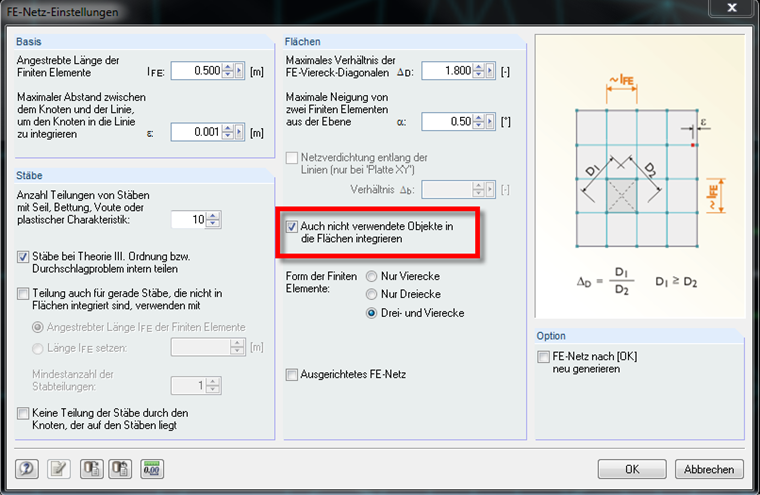 Integrazione delle linee generate nelle superfici