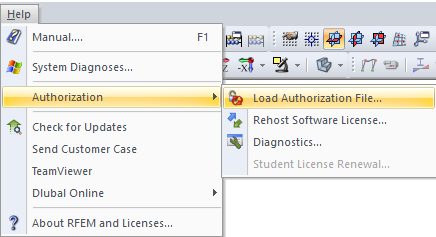 Carica file di autorizzazione