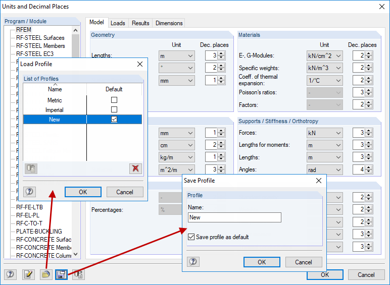 Gestione delle unità