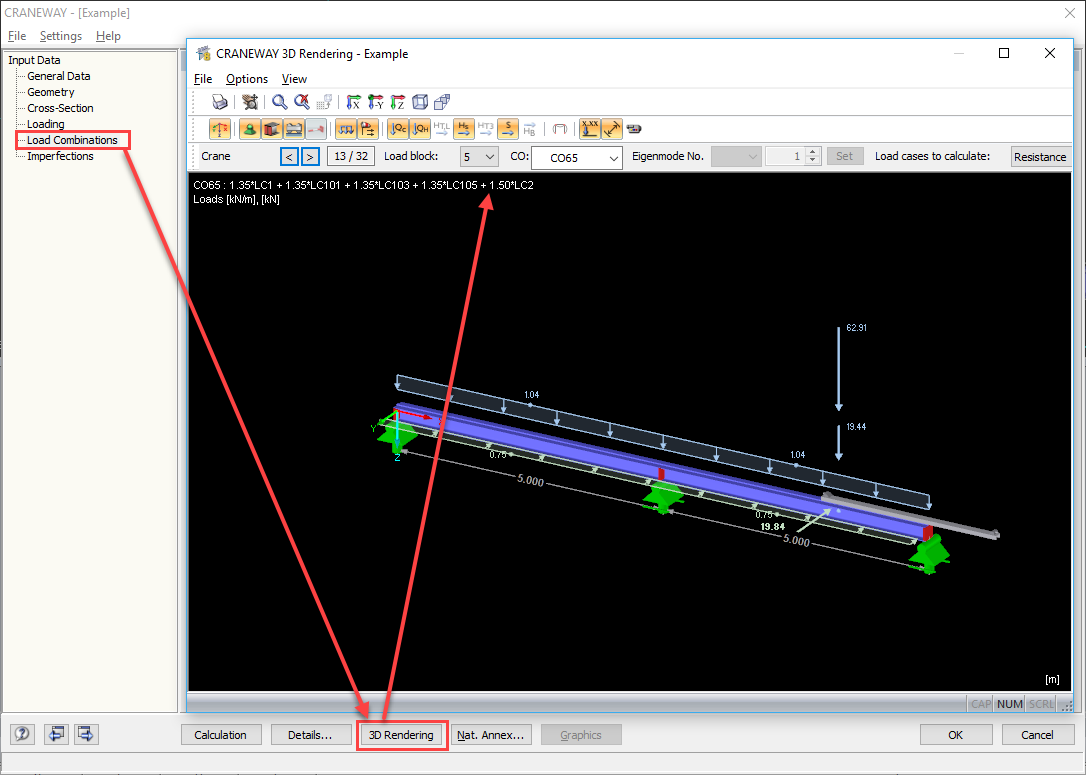 Verifica delle forze nel rendering 3D