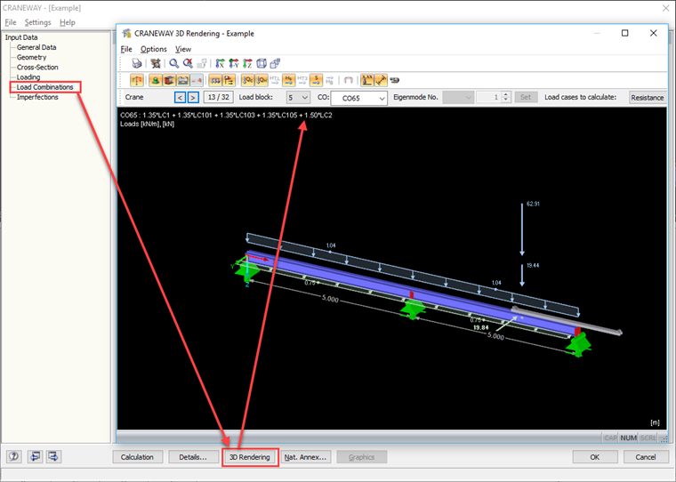 Verifica delle forze nel rendering 3D
