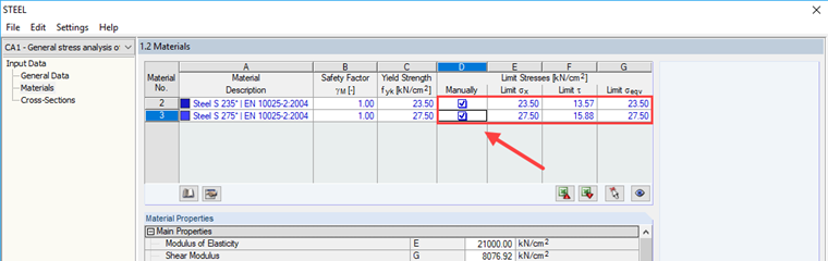 Regolazione delle tensioni limite