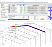 Finestra per la visualizzazione della forma modale calcolata (forma critica di instabilità)