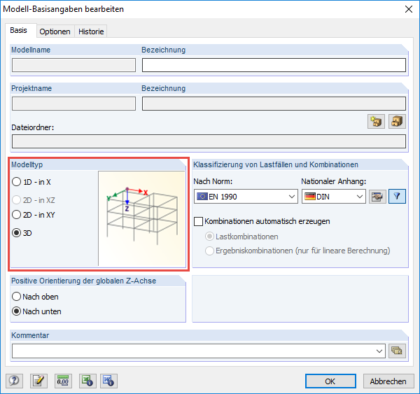 Selezione del tipo 3D