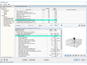 Tabelle dei risultati per il calcolo della rottura da flessione di una trave equivalente