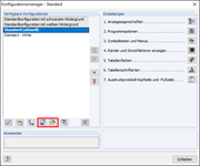 Esportazione e importazione della configurazione come file