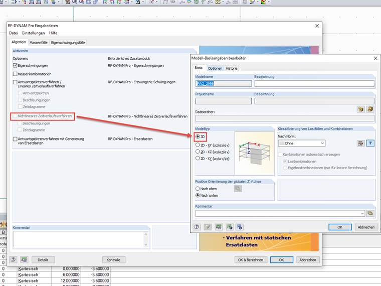 Attivazione del tipo di modello 3D