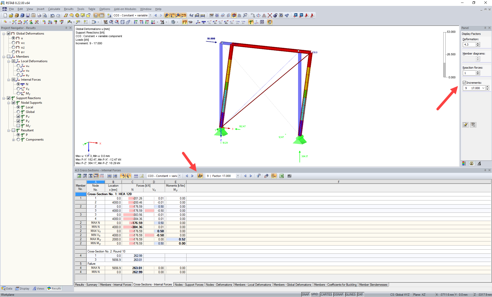 Visualizzazione dei risultati intermedi