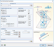 Modifica carico libero rettangolare