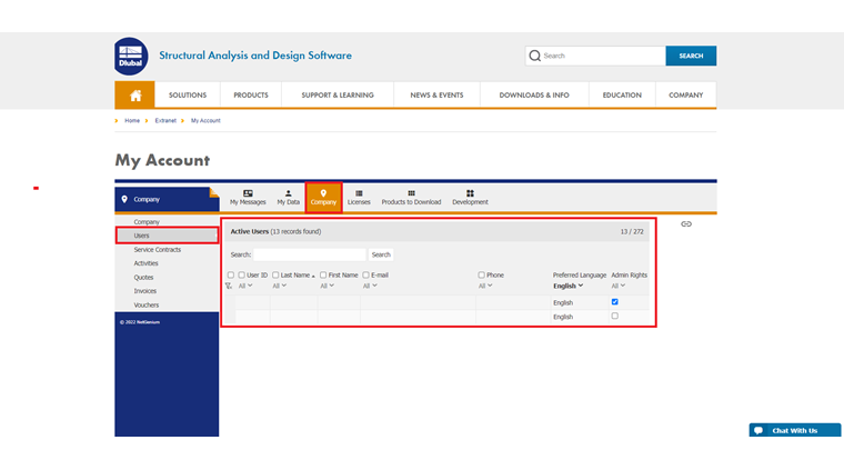 Accedi al tuo account per creare un nuovo utente che utilizzerà il servizio online.