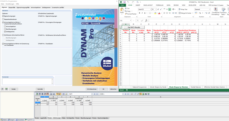 Esportazione dei risultati da DYNAM Pro tramite l'interfaccia COM