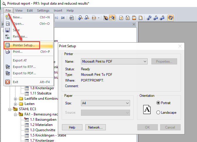 Impostazioni stampante