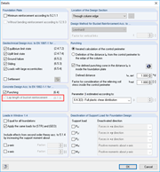 Dettagli per fondazione a blocco o incassata con superfici interne incassate lisce