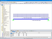 Modello RFEM con disposizione dei vincoli laterali