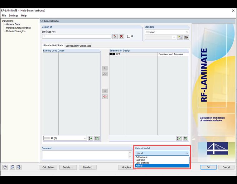 Modello del materiale