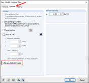 Attivazione dell'opzione CAD/BIM dopo aver selezionato il file da importare