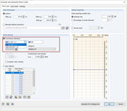 RWIND Simulation - Standard del profilo del vento